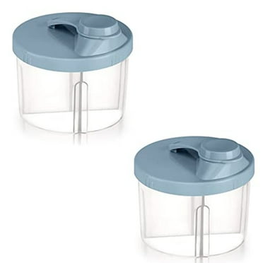 QingY-2Pcs Baby Formula Dispenser, No-Spill Fruit Cookie Storage for Travel, On-the-Go