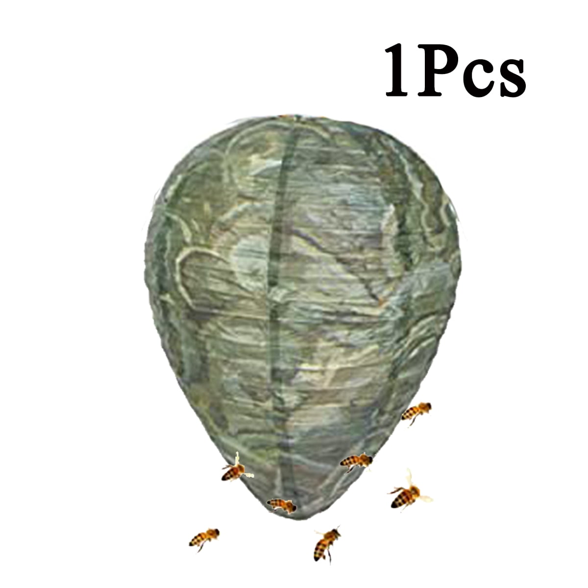 QingY4/1 Pack Fake Wasp Nest Decoys, Wasp Trap, Bee Repellent for Carpenter Bees, Yellow