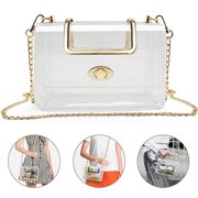 QingY-Clear Purse Bag for Women, Clear Bag Stadium Approved, See Through Clear Handbag