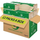 Green Generation Bamboo Facial Tissues, 3-Ply, 840 Count, 12 Count
