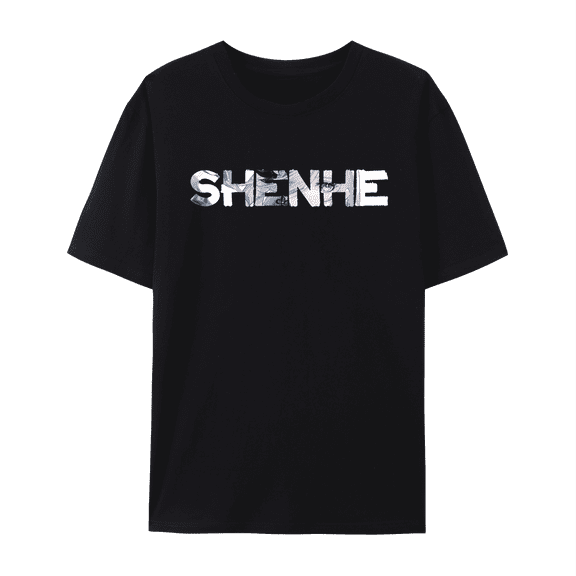 QingYee Genshin Impact All Character's Name Series Unisex Short Sleeve Crewneck Cotton T-Shirt