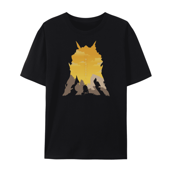 QingYee Genshin Impact Characters Impression Shadow Art Unisex Short Sleeve Crewneck T Shirt