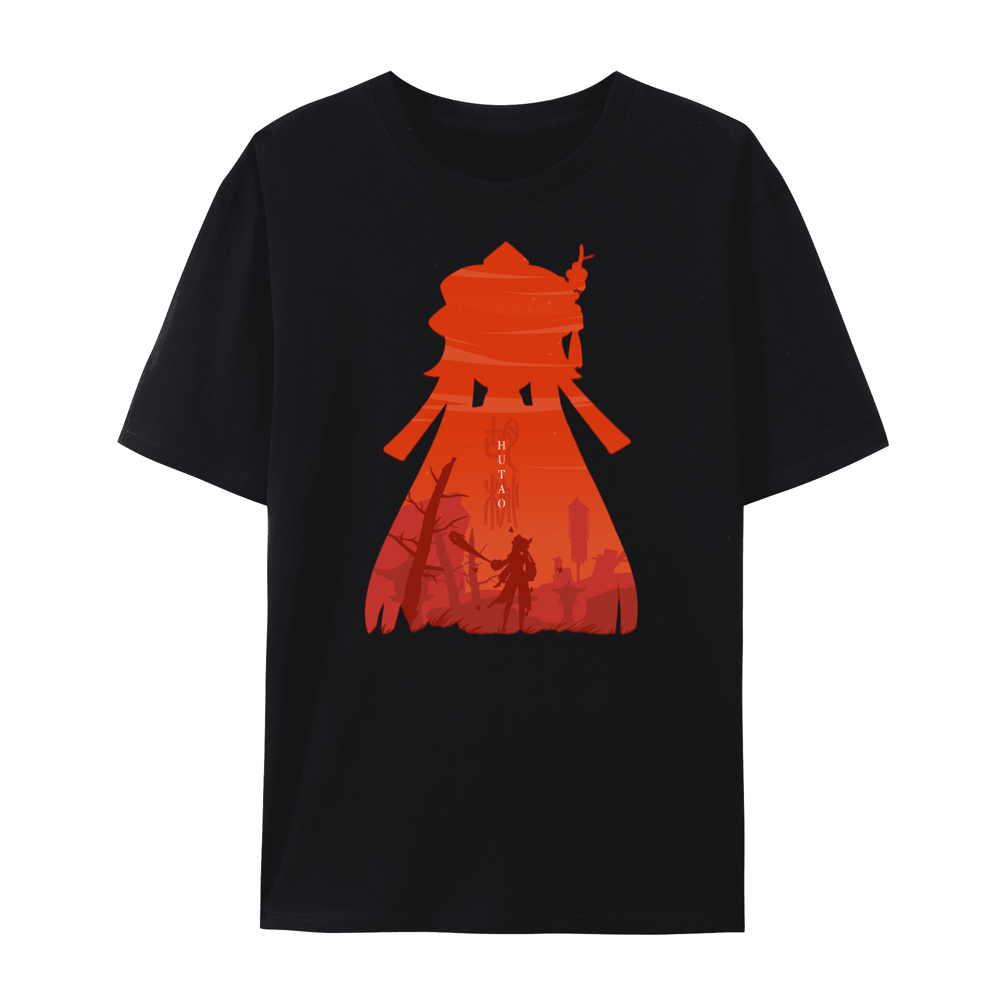Shadow Impression QingYee Genshin Impact Characters Impression Shadow Art Unisex Short ...