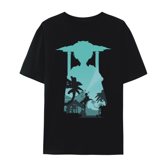 QingYee Genshin Impact Characters Impression Shadow Art Unisex Short Sleeve Crewneck T Shirt