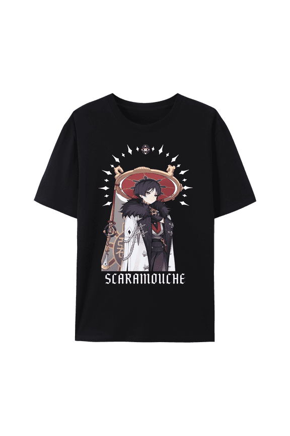 Genshin Impact Eleven Fatui Harbingers Series Impression Graphic Unisex Short Sleeve Crewneck T-Shirt