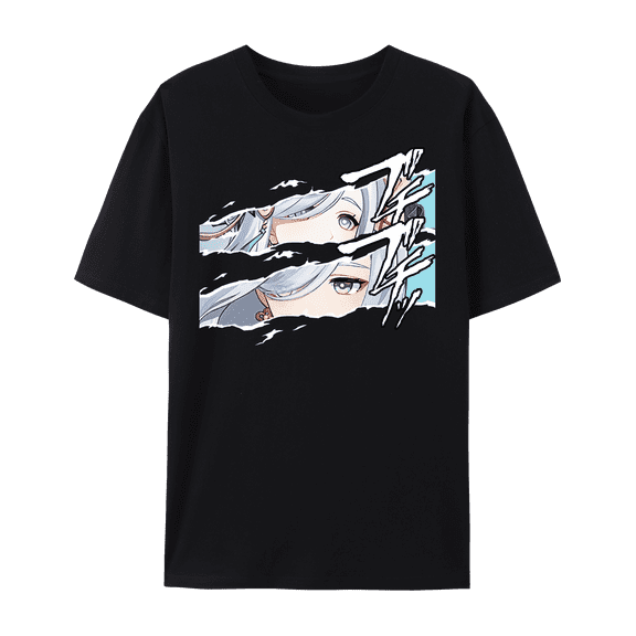 QingYee Genshin Impact Impression Character Eyes Vision Unisex Short Sleeve Crewneck T-Shirt