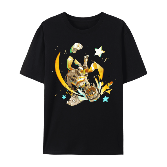 QingYee Genshin Impact Kinich Mavuika and Natlan Impression Unisex Short Sleeve Crewneck T-Shirt