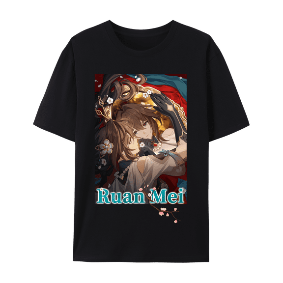 QingYee Honkai Star Rail All Character's Light Cones Graphic Impression Unisex Short Sleeve Crewneck Cotton T-Shirt