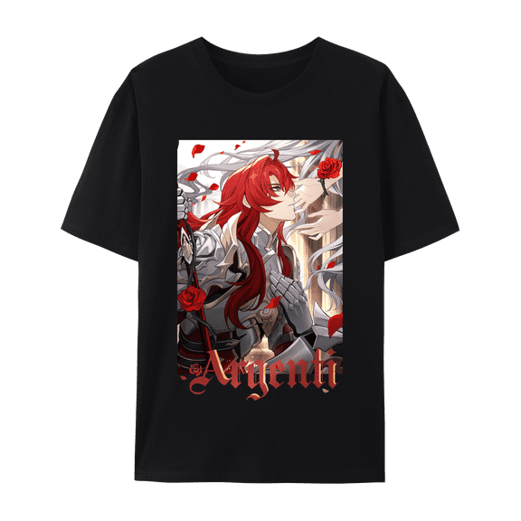 QingYee Honkai Star Rail All Character's Light Cones Graphic Impression Unisex Short Sleeve Crewneck Cotton T-Shirt