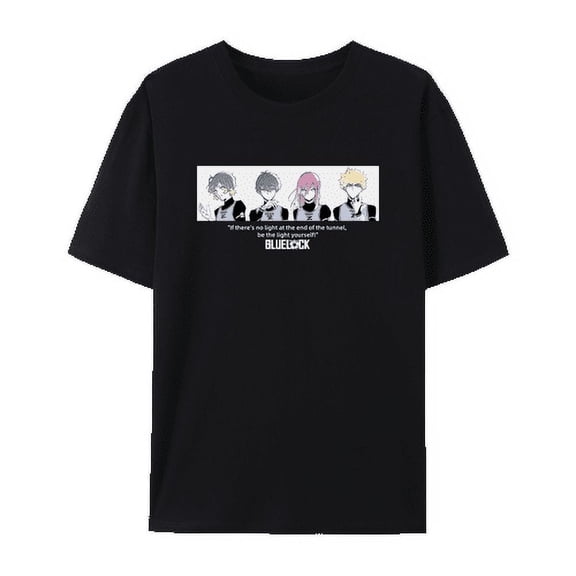 QingYee Japanese Anime Blue Lock Unisex Yoichi Isagi & Seishiro Nagi Graphic Cotton Short Sleeve T Shirt