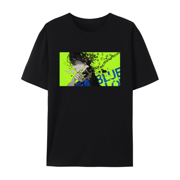 QingYee Japanese Anime Blue Lock Unisex Yoichi Isagi & Seishiro Nagi Graphic Cotton Short Sleeve T Shirt