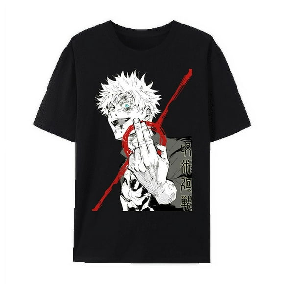 Japanese Anime JUJUTSU KAISEN JJK's Characters Graphic Cotton Short Sleeve T Shirt