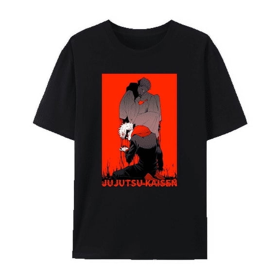 QingYee Japanese Anime JUJUTSU KAISEN JJK's Characters Graphic Cotton Short Sleeve T Shirt
