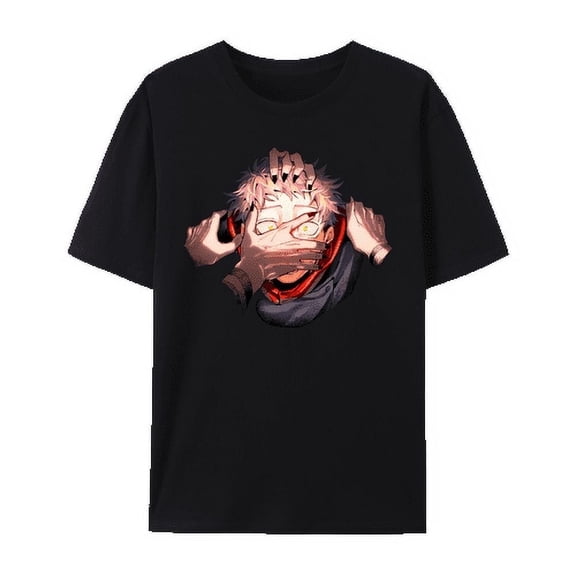 QingYee Japanese Anime JUJUTSU KAISEN JJK's Characters Graphic Cotton Short Sleeve T Shirt