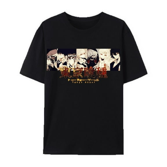QingYee Japanese Anime Tokyo Ghoul Kaneki Ken Graphic Cotton Short Sleeve T Shirt