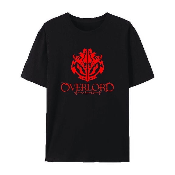 QingYee Japanese Anime Unisex Overlord ​Ainz Ooal Gown​​ Graphic Cotton Short Sleeve T Shirt