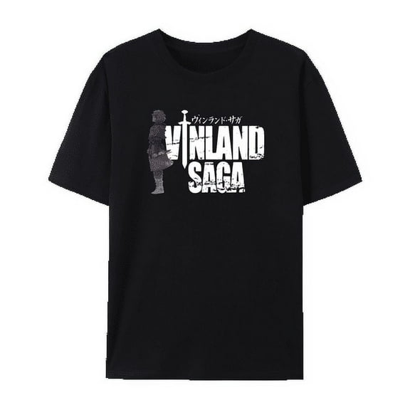 QingYee Japanese Anime Unisex Vinland Saga Thorfinn & Askeladd Graphic Cotton Short Sleeve T Shirt