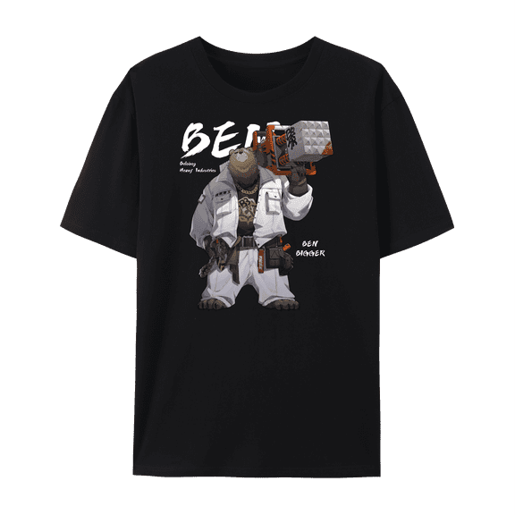 QingYee Zenless Zone Zero Character's Graphic Unisex Short Sleeve Crewneck Cotton T-Shirt