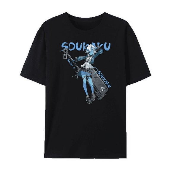 QingYee Zenless Zone Zero Character's Graphic Unisex Short Sleeve Crewneck Cotton T-Shirt