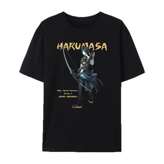 QingYee Zenless Zone Zero Character's Graphic Unisex Short Sleeve Crewneck Cotton T-Shirt