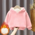 thumbnail image 1 of QingYiHua 1-12 Years Toddler Kids Boys Girls Sherpa Lined Hoodie Long Sleeve Kids Warm Fleece Pullover Hooded Sweatshirt Sweater Hoody Clearance, 1 of 4