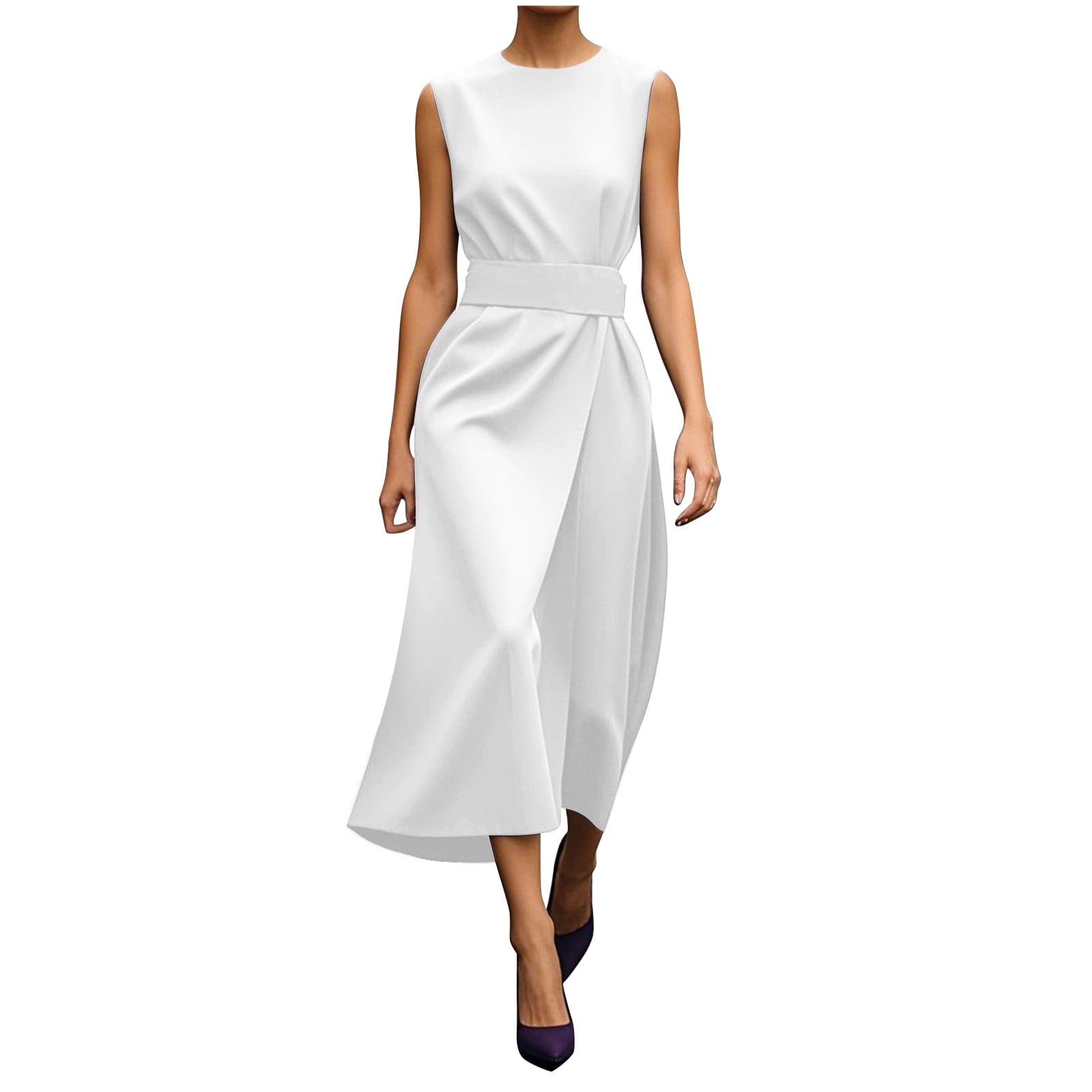 QingYiHua formal Dresses for Wedding Guest Summer High Waist Classy ...