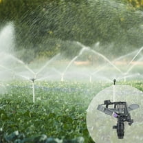 Isvgxsz 1/2 Inch Plastic Impact Sprinklers Heads Adjustable 0-360 Degree Watering Sprinkler for Garden Law Grass Yard Irrigation Supplies