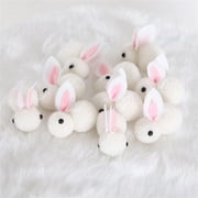 Isvgxsz 15 Pcs Easter Bunny Animals Mini Plush Bunny Rabbit Plush Stuffed Animals Stuffed Bunny Toys Soft Tiny Rabbit Doll Plush Hanging Pendant Ornament for DIY Easter Decorations Party