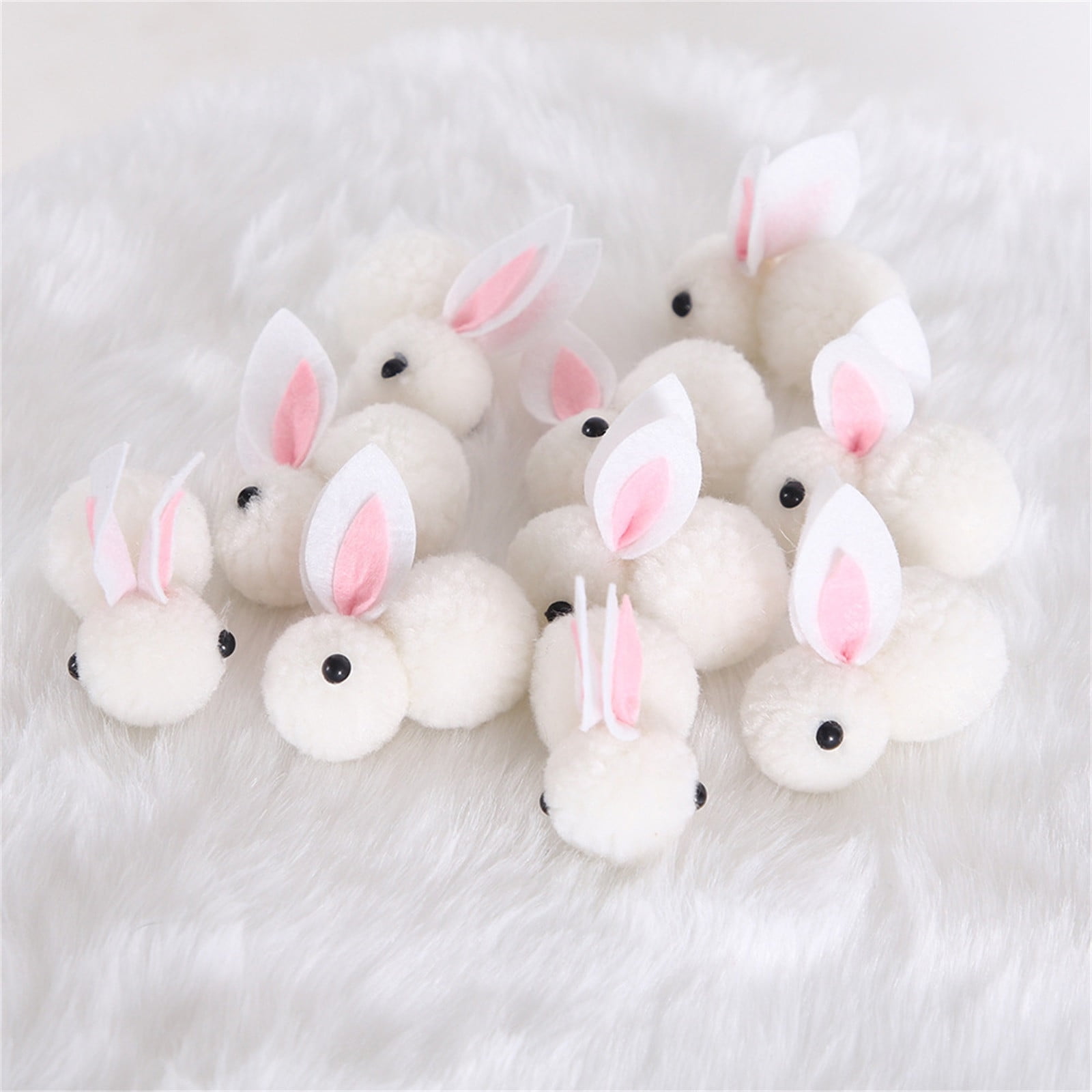 Isvgxsz 20 Pieces Mini Plush Rabbit Tiny Rabbit Small Bunny Doll Soft ...