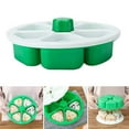 thumbnail image 1 of Isvgxsz 6 in 1 Onigiri Mold Triangle Sushi Mold Multifunctional Rice Ball Mold for Making and Storing Sushi - Once Quickly Make 6pcs Onigiri Green, 1 of 9