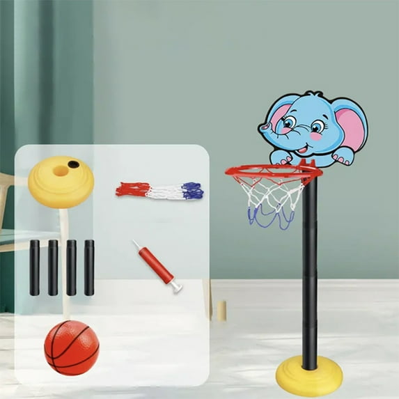 Isvgxsz Basketball Hoop for Kids Toddler 3 Age Stand Adjustable Height Mini Indoors Outdoors Basketball Goal Toy Game Play Sport for Baby Boys Girls Over 3 Years Old