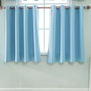 Isvgxsz Blackout Curtains for Bedroom 29x36 Inch Length 2 Panel Set Long Thermal Insulated Winter Grommet Heavy Blocking Darkening Window Drapes Black Out Curtain for Living Room Sliding Door