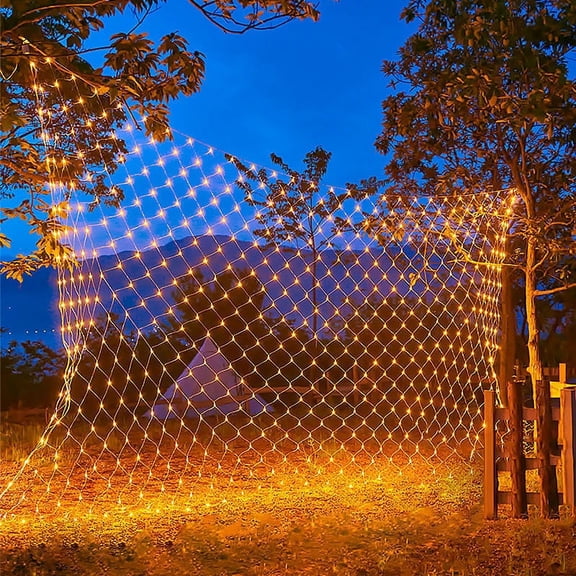 Christmas Sale Connectable LED Network Lights Lights Outdoor Net Lights Twinkling Decoration Light String for Wedding Garden Bushes Christmas Tree Easy to Ins