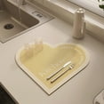 thumbnail image 1 of Isvgxsz Christmas Heart-Shape Dish Drying Mat for Kitchen,Microfiber Absorbent Dish Draining Mat, Small Kitchen Drying Mats Heat Resistant Drying Pad for Counter (Heart Shape), 1 of 6