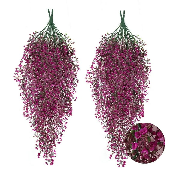 Isvgxsz Artificial Weeping Willow Plants, Fake Hanging Vine Decor Plastic Greenery Leaves Faux Ivy for Indoor Outdoor Garden Door Wall DIY Basket Planter Filler Wedding Party Decoration