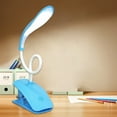 thumbnail image 1 of Isvgxsz Clip on Reading Light for Bed Headboard, Rechargeable Battery Clamp on Bunk Bed Light, Flexible Neck Desk Lamp, Eye Protect LED Touch Control Lights at Night for Kids, 1 of 6