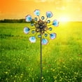 thumbnail image 1 of Isvgxsz Metal Windmill 3D Wind Spinner with Garden Stake,360掳 Dual Rotor Kinetic Windmill Wind Catchers Outdoor Wind Sculpture Patio Garden Decoration,Colorful, 1 of 6