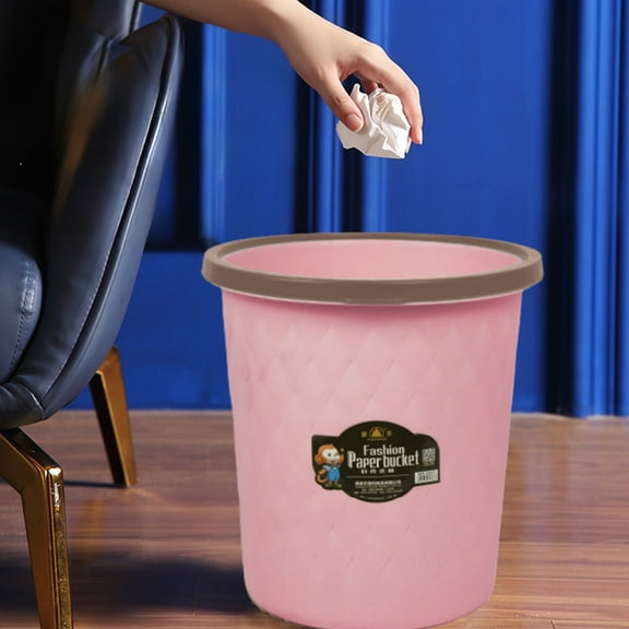 Isvgxsz Plastic Small Trash Can Wastebasket, Garbage Container Basket for Bathrooms, Laundry Room, Kitchens, Offices, Kids Rooms, Dorms