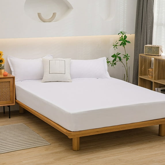 Isvgxsz Queen Mattress Protector Waterproof, Breathable Mattress Cover Queen Size Bed, Noiseless Fitted Sheet with Deep Pocket, Bed Cover Machine Washable