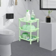 Isvgxsz Tier Storage Rack Bathroom Shelving Unit, Free Standing Small Shelf Stand, Floor Standing Shelf for Bathroom, Office, Living Room, Balcony, Kitchen