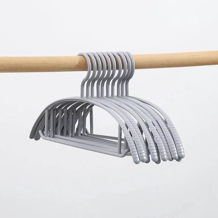 Isvgxsz Clothes Hangers Plastic 10 Pack for Adults - Plastic Hangers, The Perfect Coat Hanger and Space Saving Clothes Hangers for Closet, Hangers