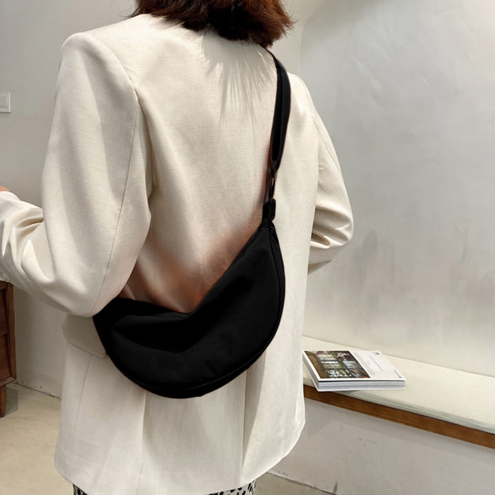 Isvgxsz Crossbody Bag Hobo Sling Crescent Bag Women Men