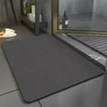 thumbnail image 1 of Isvgxsz Diatomaceous Earth Bath Mat Rugs Super Absorbent Diatomite Stone Bath Mat Non Slip Quick Dry Thin Bathroom Mat Fit Under Door, Floor Rugs in Front of Bathtub, Shower Room, Sink,15.74x23.62in, 1 of 6