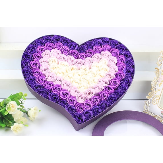 Isvgxsz Forever Flowers in Heart Shape Box,Gift for Valentines Day, Gifts for Her,Birthday Gifts for Women,Gifts for Wife,Eternal Roses, Soap Flower Roses Gift for Valentines Day