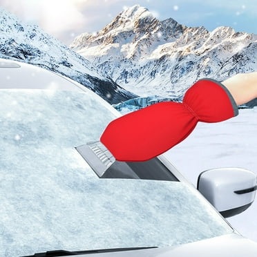 Isvgxsz Ice Scraperwith Glove - Car Windshield Scraper for Ice and Snow Mitt - Quickly Scrape and Remove Snow While Staying Warm - Waterproof & Windproof - Car Scraper Snow Brush