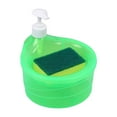 thumbnail image 1 of Isvgxsz Kitchen Dish Soap Dispenser Set,Dish and Hand Soap Dispenser with Sponge Holder, 3-in-1 Countertop Sponge Dual Soap Pump Dispenser for Kitchen Sink, 1 of 3