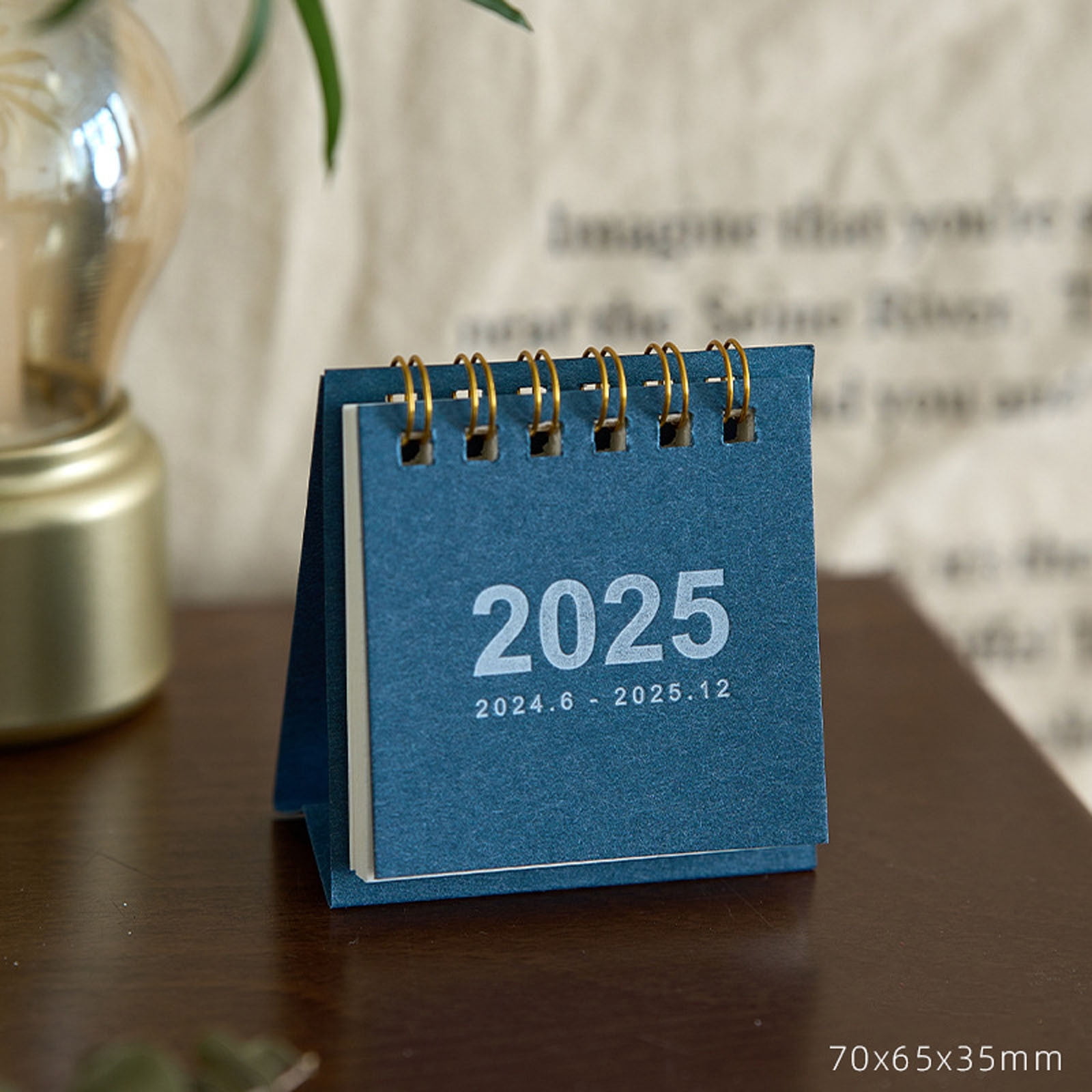 Isvgxsz 2025 Mini Small Desk Calendar Unprinted Wind Calendar Punch ...