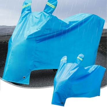 Isvgxsz Motorcycle Cover Waterproof Outdoor - All Season Sun Protection with Lock-Holes Rain Snow Windproof Dustproof Universal Fit Motorbikes Vehicle Moped Cover