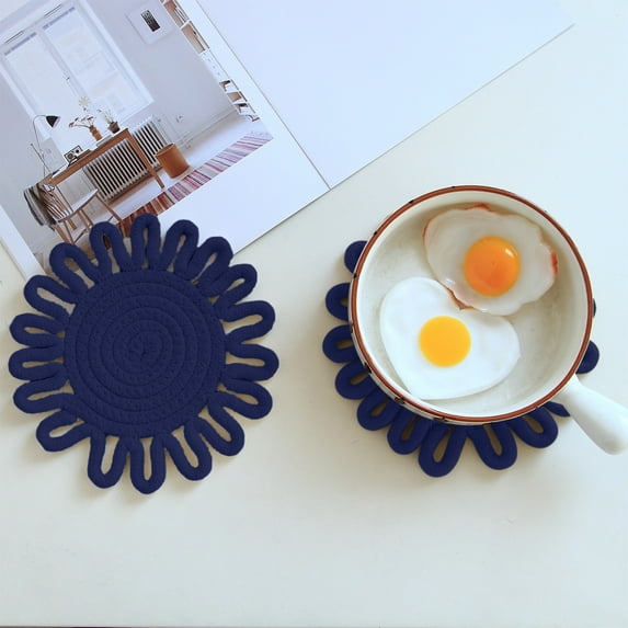 Isvgxsz Ornamental Woven Kitchen Potholders Trivets, Design Hot Mats Coasters Placemats for Cooking Baking Hot Dish Pan Pot Bowl Teapot