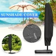 thumbnail image 1 of Isvgxsz Patio Umbrella Cover Outdoor Offset Umbrella Cover Waterproof Cantilever Parasol Cover for Banana Frame Umbrella, Black, 1 of 9